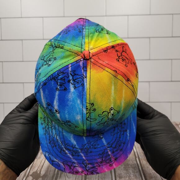 The Grateful Dead Vintage Tie Dye All Over Print Adjustable Snapback Made In USA - Picture 5 of 8